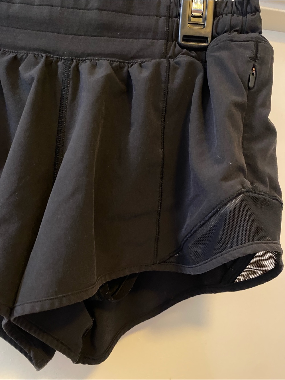 lululemon athletica Black Athletic Running Shorts with Elastic Waist - Picture 2 of 5